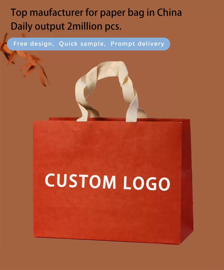 Recyclable Biodegradable Luxury Gift Paper Bags – Custom Logo Printed Shopping Bags for... - SKU FPB90310 - UGI Packaging