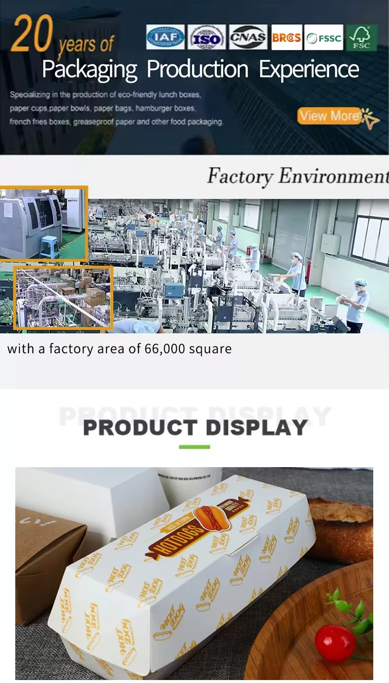 Custom Logo Paper Food Boxes – Clamshell Takeout Containers for Burgers, Hot Dogs, Sand... - SKU CPB10734 - UGI Packaging