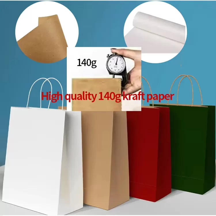 Kraft Paper Bags with Twisted Handles – Custom Logo Takeout Packaging, Food Grade Brown... - SKU FPB90360 - UGI Packaging