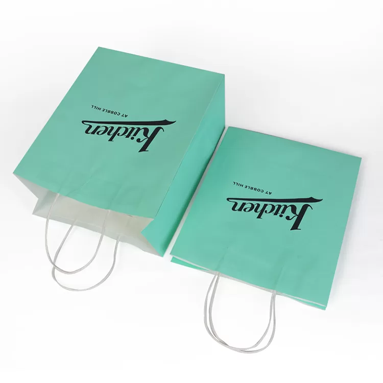 Custom Printed Kraft Paper Food Bags with Twisted Handles – Eco Takeout Packaging for Restaurants, Cafés, Fast Food, Bakeries – Durable Recyclable Carry Bags for Meals, Snacks Use - 图片 5