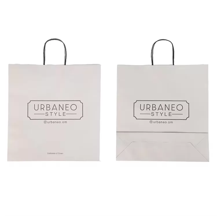 Kraft Paper Bags with Twisted Handles – Custom Logo Takeout Packaging, Food Grade Brown... - SKU FPB90360 - UGI Packaging