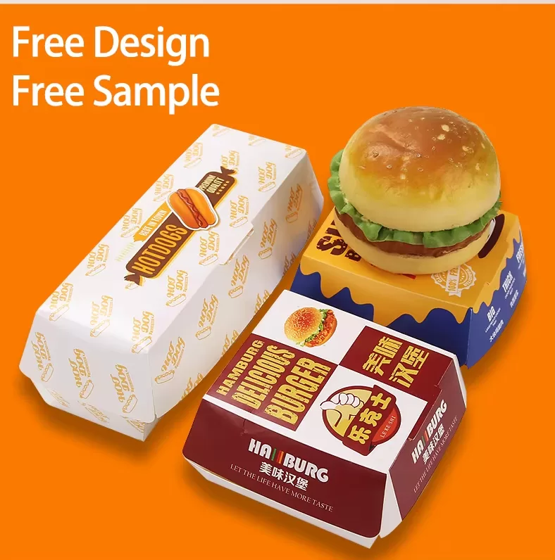 Custom Logo Fast Food Packaging Set – Kraft Paper Boxes for Burgers, Sandwiches, Hot Do... - SKU CPB10726 - UGI Packaging