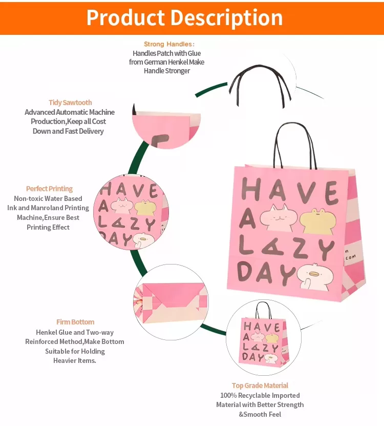 Custom Kraft Paper Bags with Handles – Eco-Friendly Brown or White Recycled Bags with L... - SKU FPB90336 - UGI Packaging