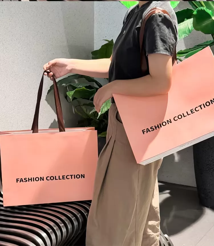 Recyclable Kraft Paper Takeout Bags with Handles – Compostable Food Packaging with Logo... - SKU FPB90381 - UGI Packaging