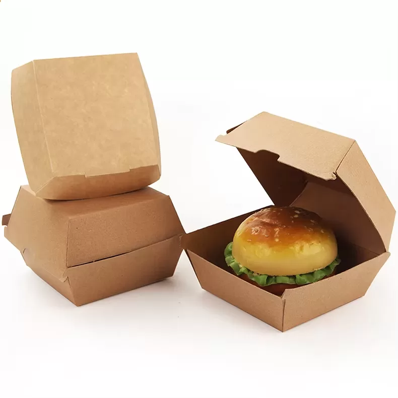 Custom Logo Fast Food Packaging Set – Kraft Paper Boxes for Burgers, Sandwiches, Hot Do... - SKU CPB10726 - UGI Packaging