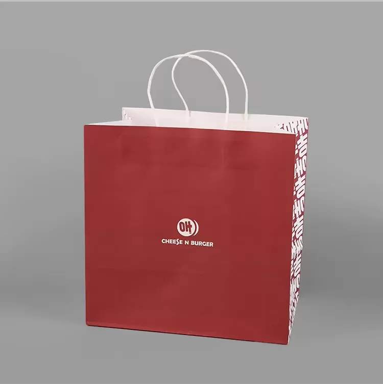 Custom Brown Kraft Paper Bags with Handles – Recyclable Heavy-Duty Cowhide Bags with Lo... - SKU FPB90359 - UGI Packaging