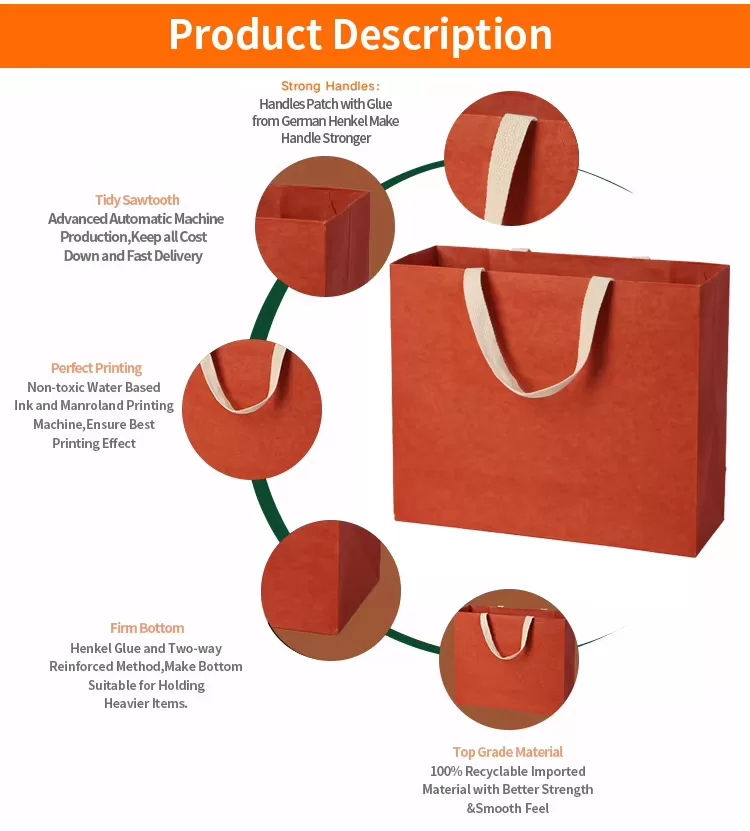 Recyclable Biodegradable Luxury Gift Paper Bags – Custom Logo Printed Shopping Bags for... - SKU FPB90310 - UGI Packaging