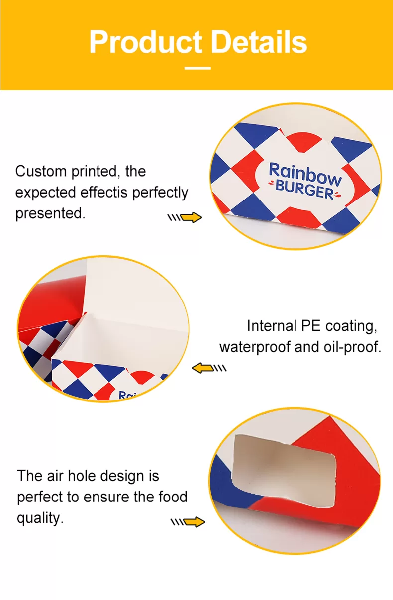 Kraft Paper Food Boxes – Disposable Takeout Containers for Fried Chicken, Wings, Burger... - SKU CPB10718 - UGI Packaging