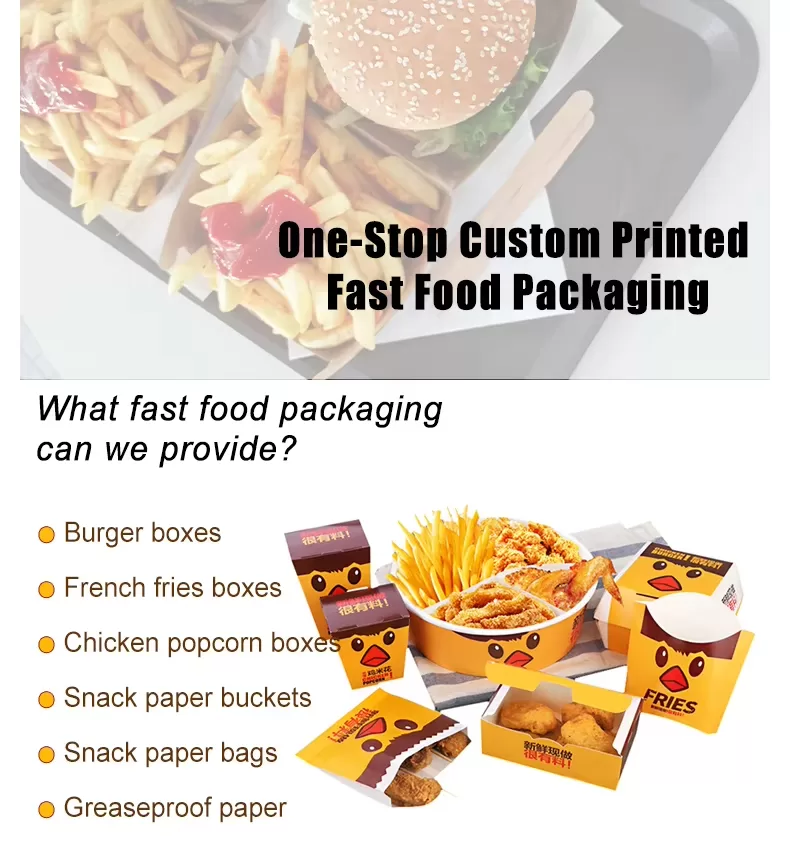 Custom Paper Bags and Boxes for Sandwich, Hot Dog, Popcorn, Chicken, Burger – Greasepro... - SKU CPB10672 - UGI Packaging