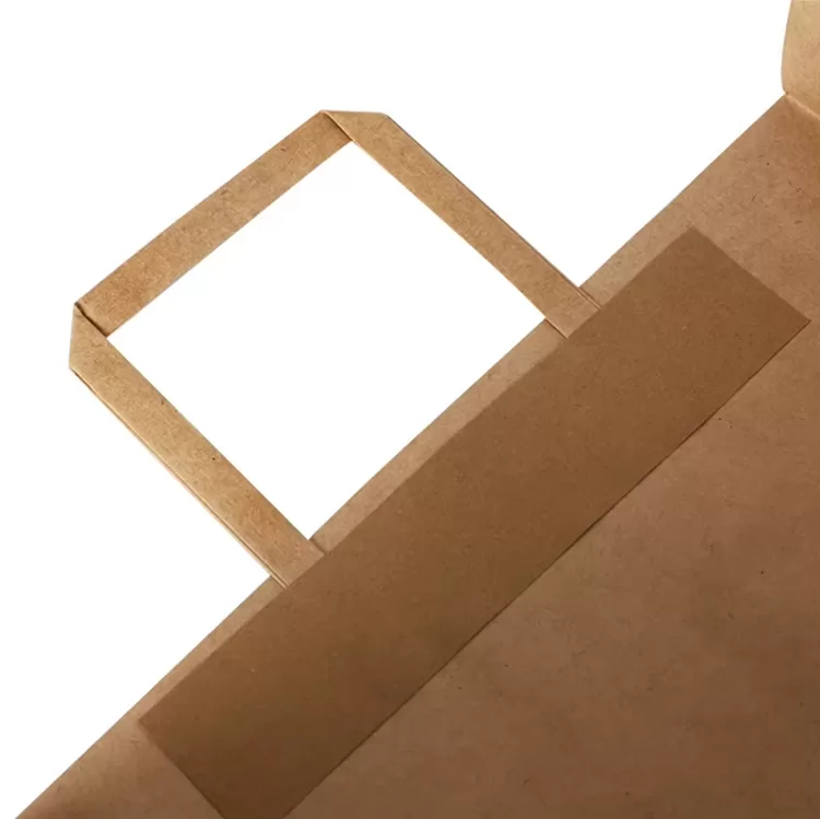 Eco-Friendly Brown Kraft Paper Takeout Bags – Biodegradable Recyclable Paper Bags with ... - SKU FPB90321 - UGI Packaging