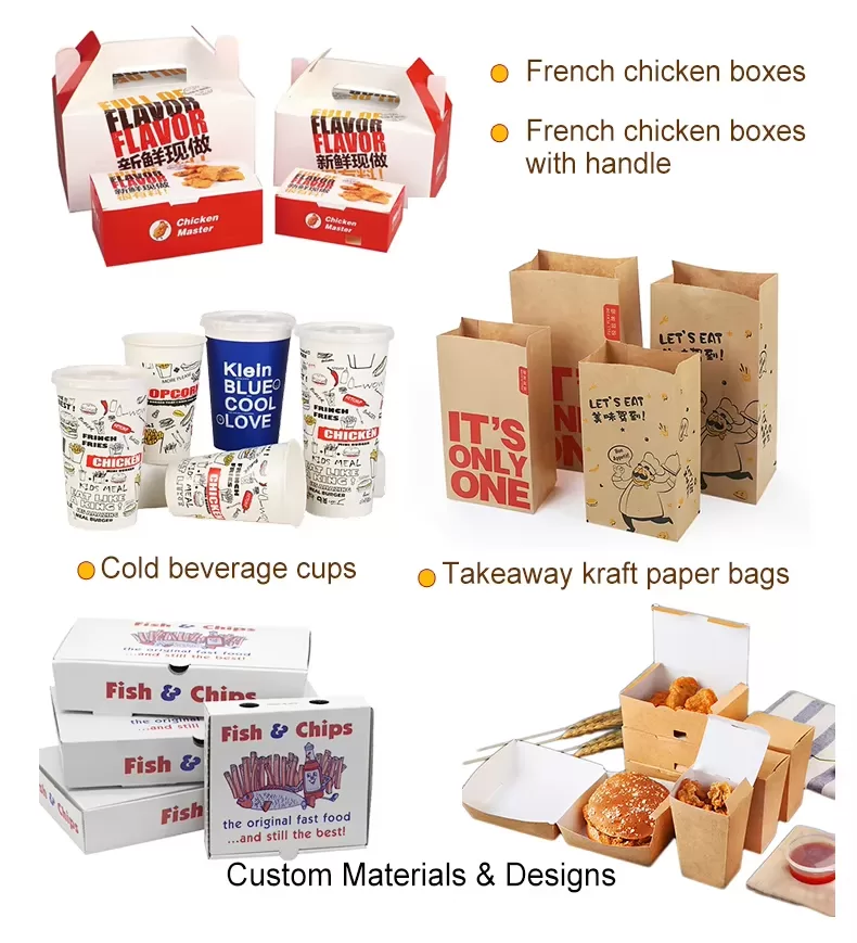 Custom Paper Bags and Boxes for Sandwich, Hot Dog, Popcorn, Chicken, Burger – Greasepro... - SKU CPB10672 - UGI Packaging