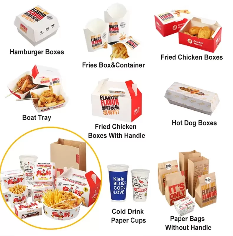 Custom Logo Disposable Burger Boxes – Kraft or White Paper Clamshell Containers for Ham... - SKU CPB10758 - UGI Packaging