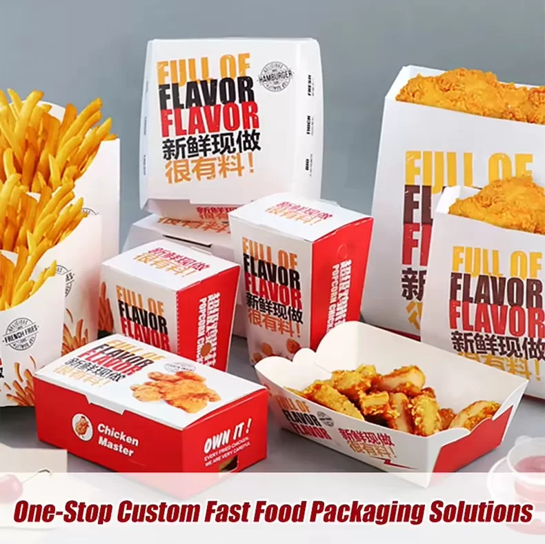 Custom Logo Disposable Burger Boxes – Kraft or White Paper Clamshell Containers for Ham... - SKU CPB10758 - UGI Packaging