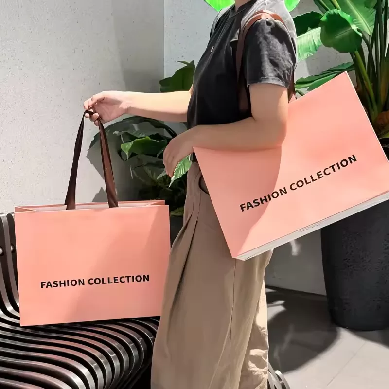 Recyclable Kraft Paper Takeout Bags with Handles – Compostable Food Packaging with Logo for Restaurants, Cafés, Bakeries, Deli Meals, Sandwiches, Snacks & Eco-Friendly To-Go Orders - 图片 2