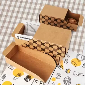 Drawer Style Kraft Paper Food Boxes – Biodegradable Takeout Containers for Egg Toast, Sandwiches, Hot Dogs, Burgers, Subs – Eco-Friendly, Leak-Proof, Grease-Resistant Box for Delivery, Parties