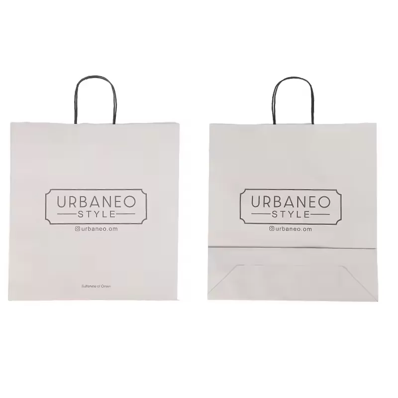 Kraft Paper Bags with Twisted Handles – Custom Logo Takeout Packaging, Food Grade Brown & White Bags for Bakery, Restaurants, Cafes, Grocery, Retail & Gift Use – Recyclable & Sturdy - 图片 2