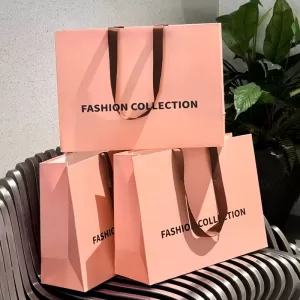 Recyclable Kraft Paper Takeout Bags with Handles – Compostable Food Packaging with Logo for Restaurants, Cafés, Bakeries, Deli Meals, Sandwiches, Snacks & Eco-Friendly To-Go Orders