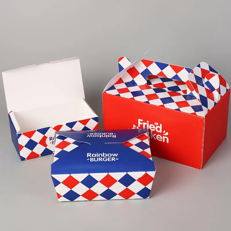 Kraft Paper Food Boxes – Disposable Takeout Containers for Fried Chicken, Wings, Burgers, Fries, Chicken Legs – Grease-Resistant Fast Food Packaging for Restaurants, Events, Delivery - 图片 2