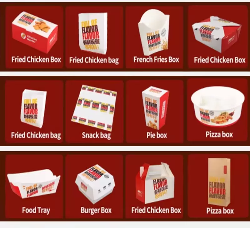 Custom Paper Bags and Boxes for Sandwich, Hot Dog, Popcorn, Chicken, Burger – Greasepro... - SKU CPB10672 - UGI Packaging
