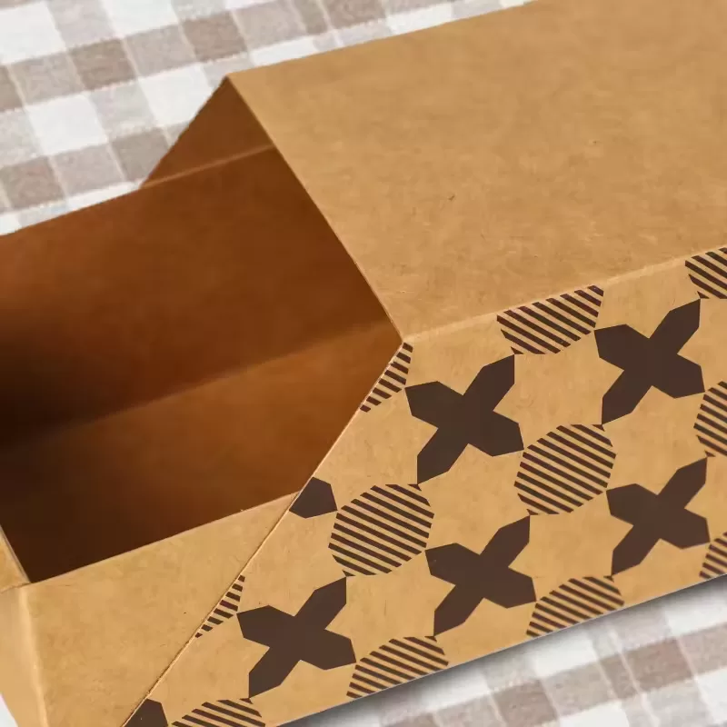 Drawer Style Kraft Paper Food Boxes – Biodegradable Takeout Containers for Egg Toast, Sandwiches, Hot Dogs, Burgers, Subs – Eco-Friendly, Leak-Proof, Grease-Resistant Box for Delivery, Parties - 图片 3