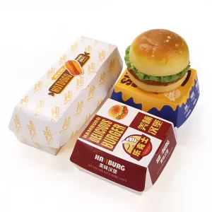 Custom Logo Fast Food Packaging Set – Kraft Paper Boxes for Burgers, Sandwiches, Hot Dogs, Popcorn, Fried Chicken – Eco-Friendly Containers for Restaurants Takeout & Events