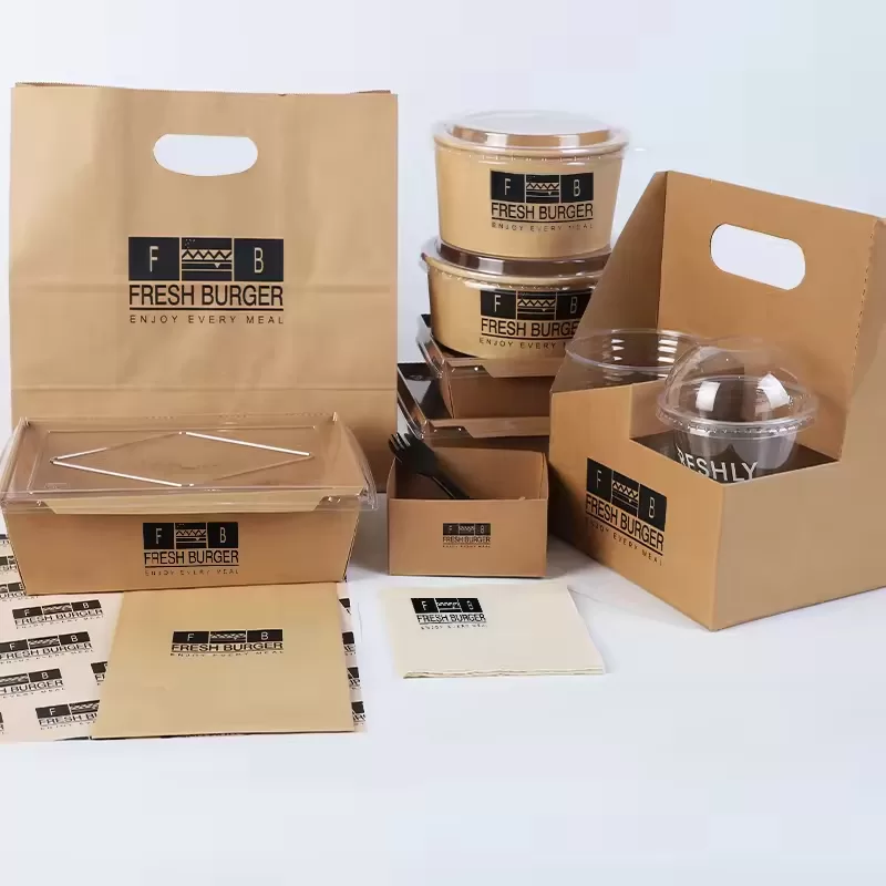 Custom Kraft Paper Salad Bowls with Lids – Disposable Containers for Lunch, Soups, Grain Bowls & Noodles – Leak-Resistant Takeout Bowls with Logo for Restaurants, Cafes & Meal Prep - 图片 3