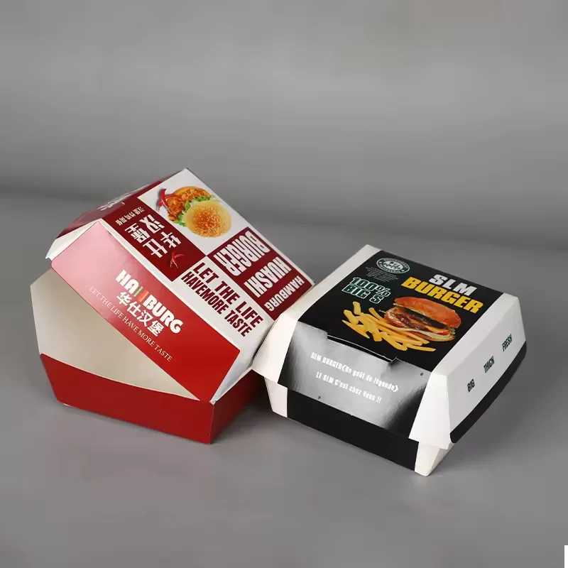Custom Paper Bags and Boxes for Sandwich, Hot Dog, Popcorn, Chicken, Burger – Greaseproof Disposable Takeout – Personalized Food Containers for Delivery, Catering, Events, Restaurants - 图片 2