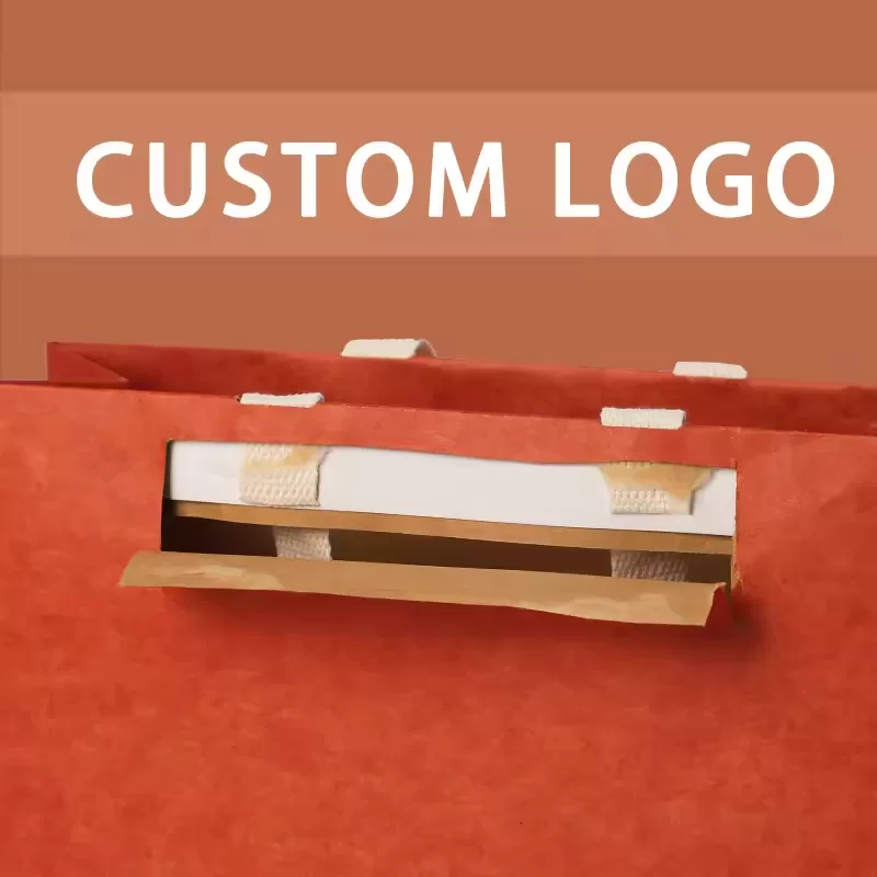 Recyclable Biodegradable Luxury Gift Paper Bags – Custom Logo Printed Shopping Bags for Small Business, Kraft Packaging with Handles for Boutique, Retail, Events (Various Sizes) - 图片 5
