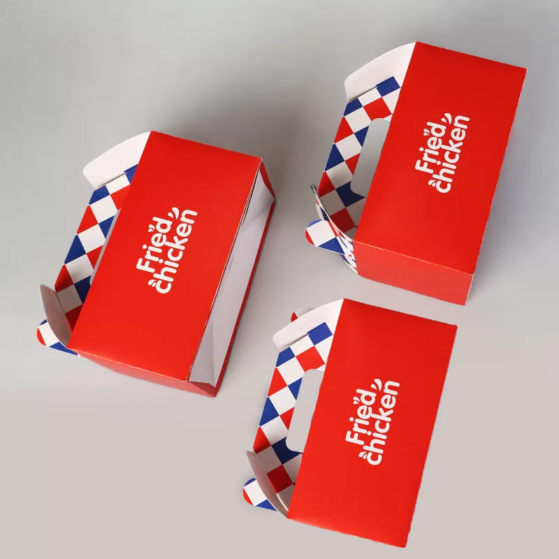 Kraft Paper Food Boxes – Disposable Takeout Containers for Fried Chicken, Wings, Burgers, Fries, Chicken Legs – Grease-Resistant Fast Food Packaging for Restaurants, Events, Delivery - 图片 4