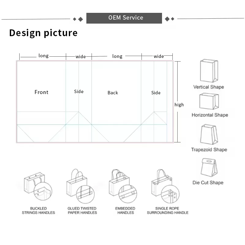Custom Kraft Paper Shopping Bags with Handles – Recyclable Grocery Packaging Bags, Brown Craft Paper Gift Bags with Logo Printing, Ideal for Retail, Takeout, Markets, and Small Business (Bulk Pack) - 图片 4