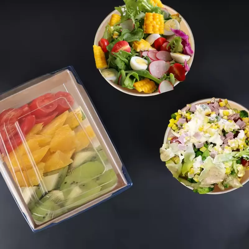 Custom Kraft Paper Salad Bowls with Lids – Disposable Containers for Lunch, Soups, Grain Bowls & Noodles – Leak-Resistant Takeout Bowls with Logo for Restaurants, Cafes & Meal Prep - 图片 5