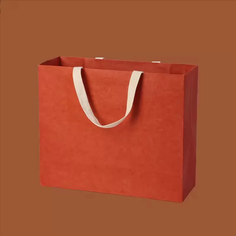 Recyclable Biodegradable Luxury Gift Paper Bags – Custom Logo Printed Shopping Bags for Small Business, Kraft Packaging with Handles for Boutique, Retail, Events (Various Sizes) - 图片 2