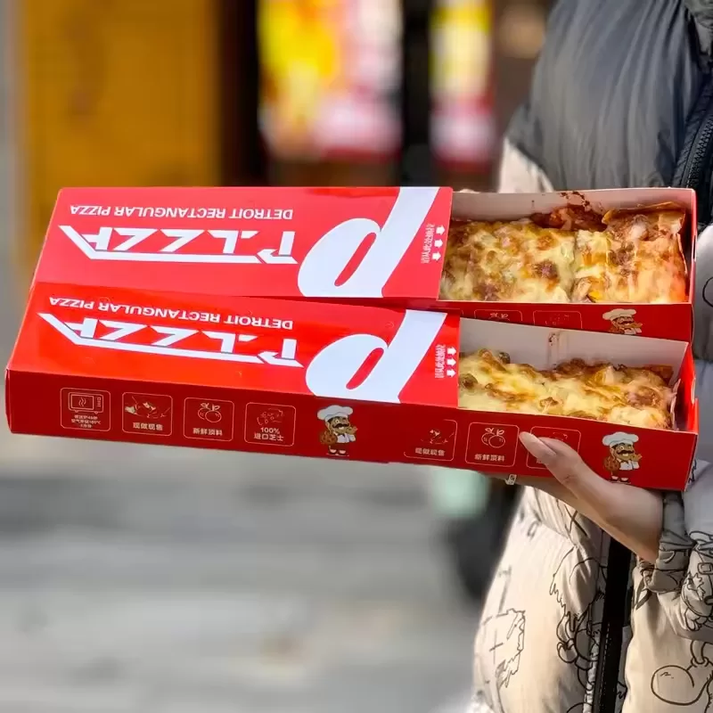 Custom Printed Pizza Boxes – Corrugated Cardboard Takeout Containers for Pizza Delivery, Food Trucks, and Parties – Personalized Color Packaging with Logo for Small & Large Pizzas, Eco-Friendly & Sturdy - 图片 6