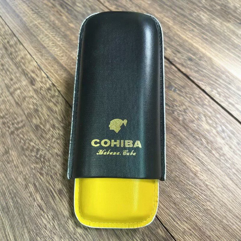 Premium Leather Cigar Travel Case for 3 Cigars – Portable Humidor with Spanish Cedar Li... - SKU CHB10683 - UGI Packaging