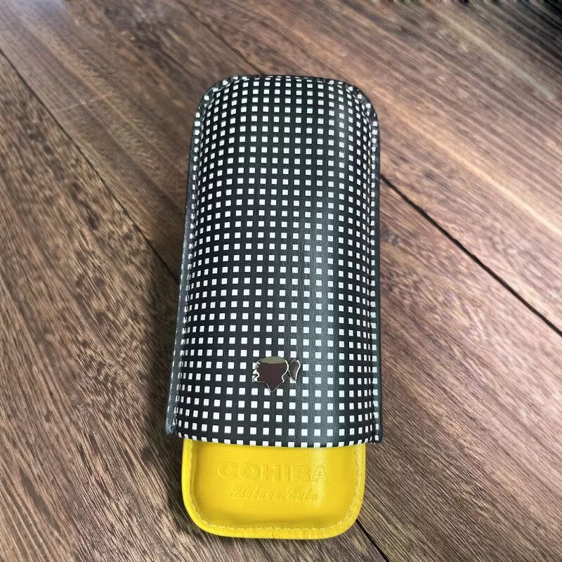 Premium Leather Cigar Travel Case for 3 Cigars – Portable Humidor with Spanish Cedar Li... - SKU CHB10683 - UGI Packaging