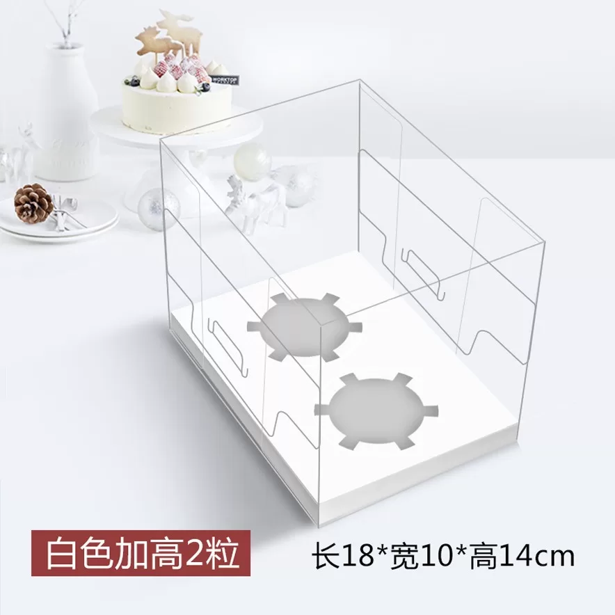 Clear Cupcake Boxes with Handle – 2/4/6/12 Slot Clear PET Plastic Containers – Durable Takeout & Display Holders for Cupcakes, Perfect for Birthdays, Weddings, Parties, Bakeries - 图片 2