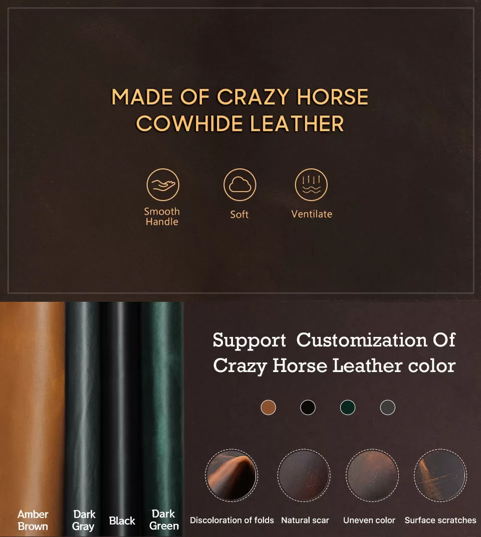 Premium Leather Cigar Case for 6 Cigars Up to 6.5" 60 Ring Gauge – Vintage Style Travel... - SKU CHB10701 - UGI Packaging