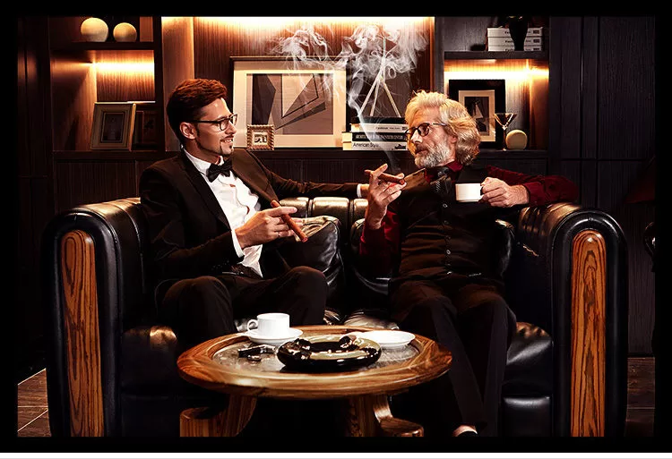 Luxury Cedar Wood Cigar Humidor Cabinet with Hygrometer, Humidifier, Glass Door, 3 Draw... - SKU CHB10692 - UGI Packaging