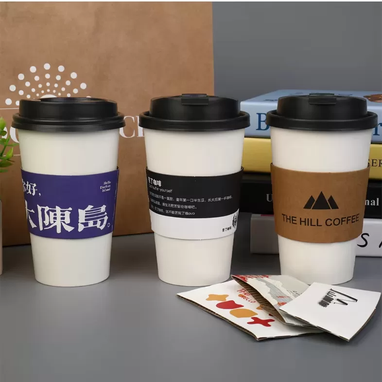 Insulated Kraft Paper Coffee Cup Sleeves – Ripple Wall Corrugated Beverage Holders for ... - SKU CCS15132 - UGI Packaging