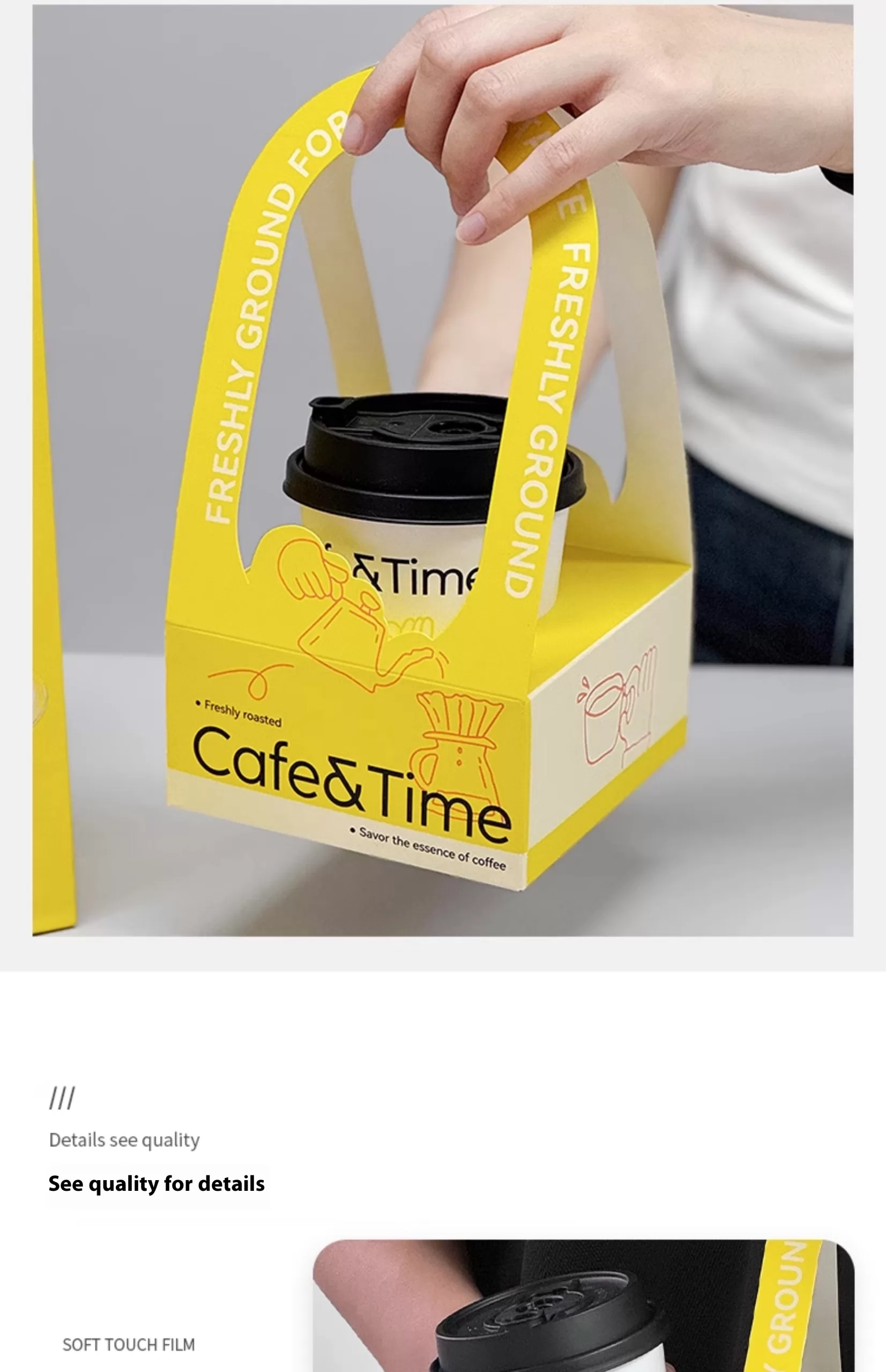 Creative Single Wall Disposable Paper Cups – Custom Printed Eco-Friendly To-Go Drinkwar... - SKU PDH22064 - UGI Packaging