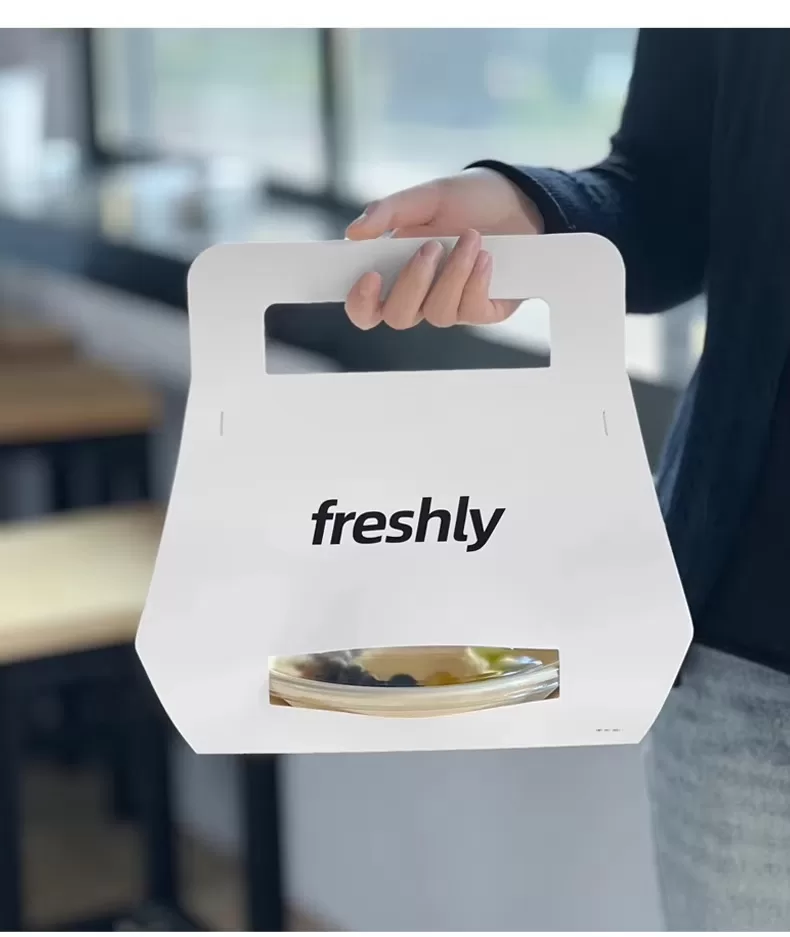 Biodegradable Paper Pulp Lunch Trays – Custom Logo Eco-Friendly 3-Compartment Disposabl... - SKU PDH22082 - UGI Packaging