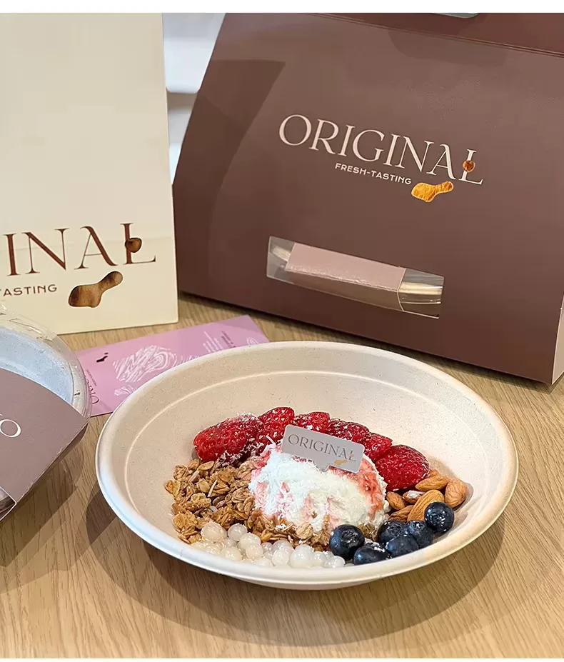 Compostable Kraft Paper Salad Bowls with Clear Lids – Disposable Takeout Food Container... - SKU PDH22023 - UGI Packaging