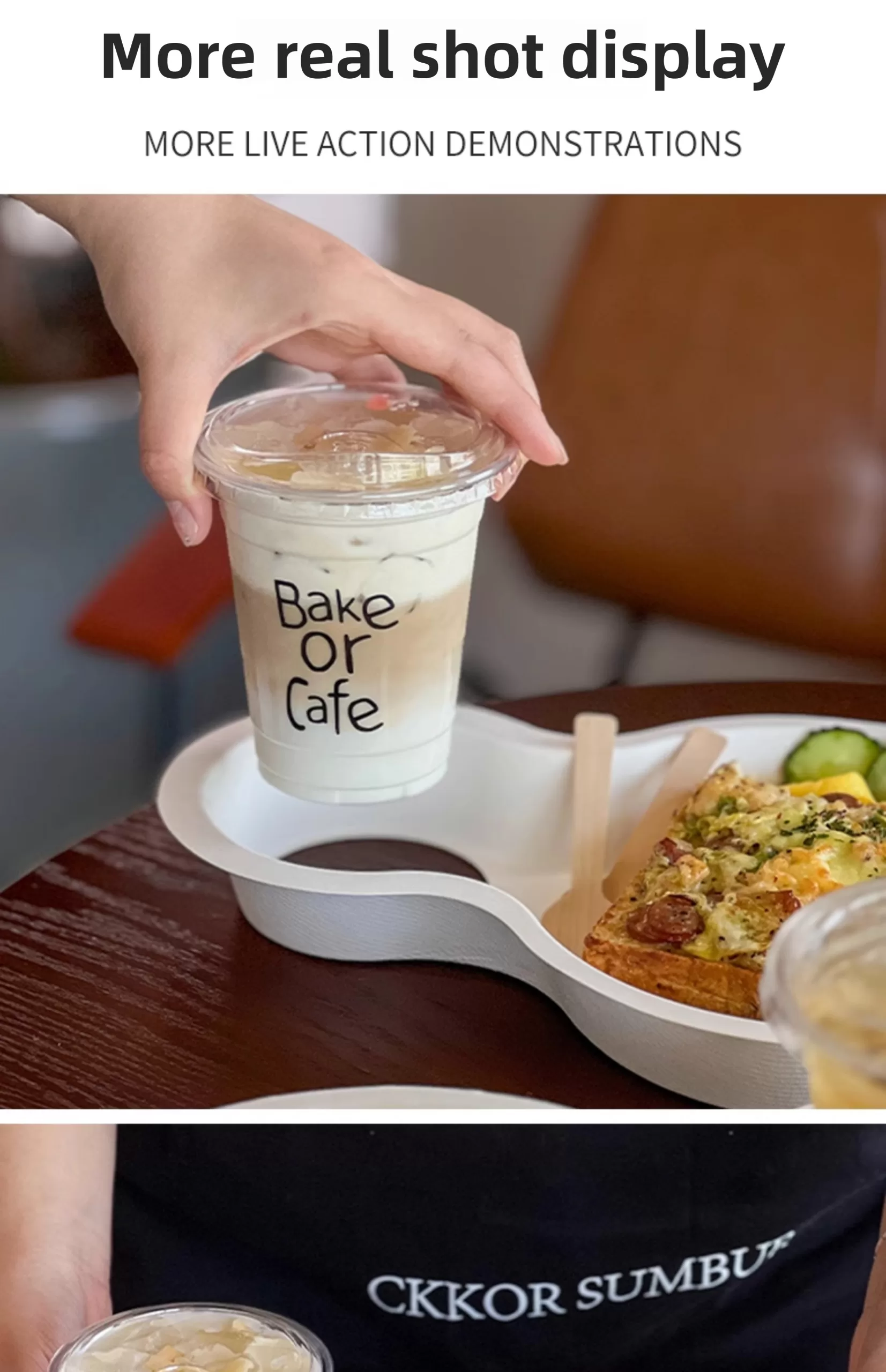 Biodegradable Paper Pulp Lunch Trays – Custom Logo Eco-Friendly 3-Compartment Disposabl... - SKU PDH22073 - UGI Packaging