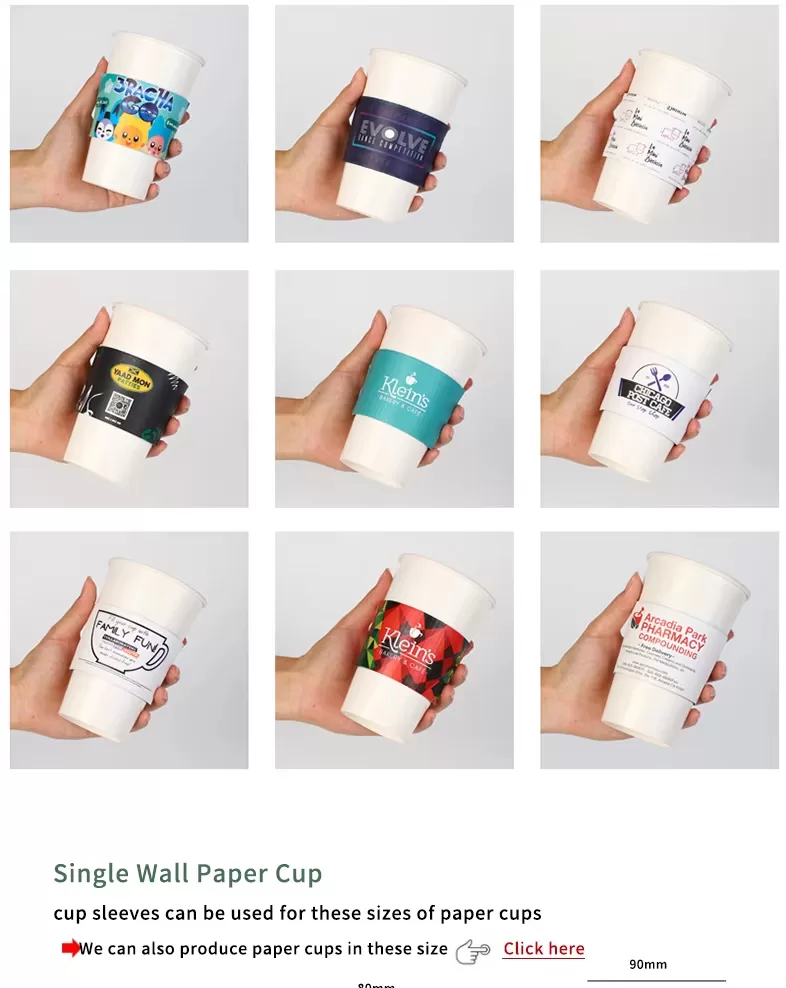 Insulated Kraft Paper Coffee Cup Sleeves – Ripple Wall Corrugated Beverage Holders for ... - SKU CCS15132 - UGI Packaging