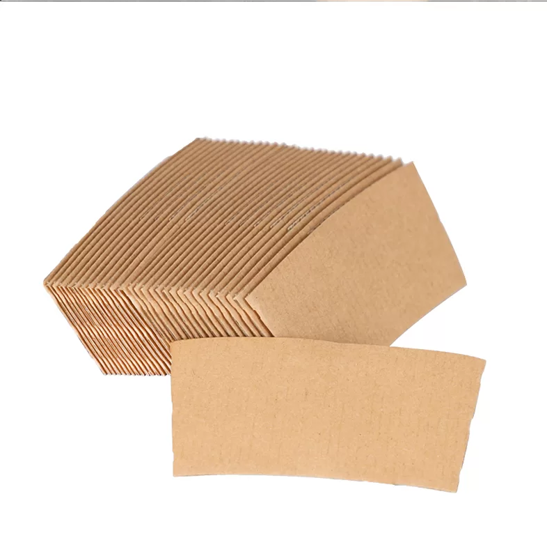 Recyclable Kraft Paper Coffee Cup Sleeves – Custom Logo Disposable Heat Sleeve for Hot ... - SKU CCS15073 - UGI Packaging