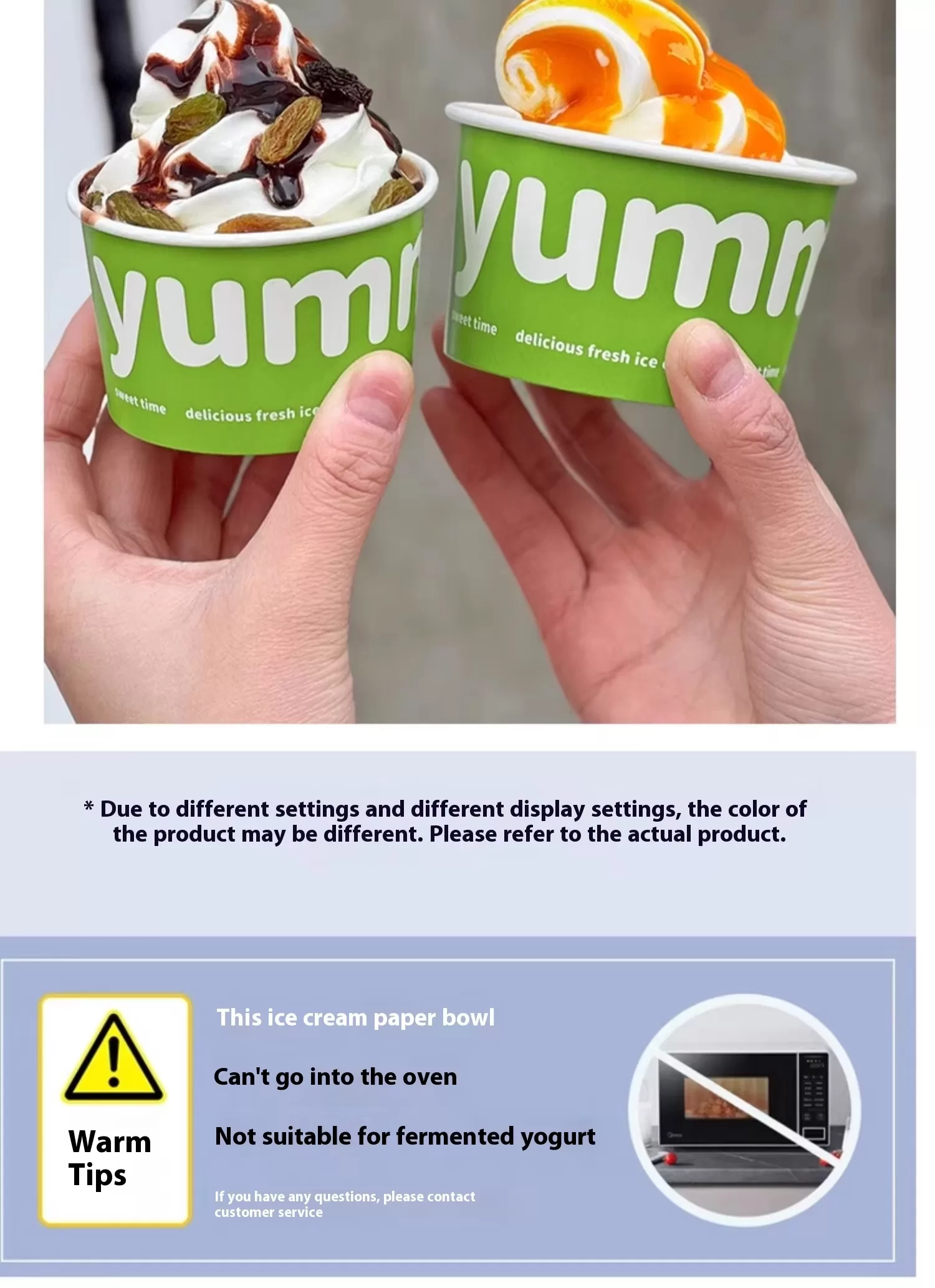 Custom Printed Disposable Ice Cream Paper Cups – Leak-Resistant Single Wall Dessert Bow... - SKU FTC01251 - UGI Packaging