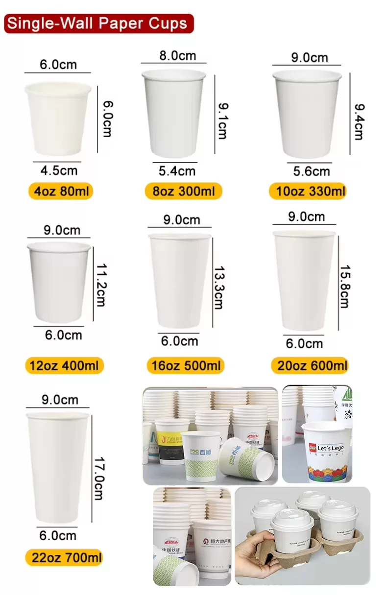 Disposable Kraft Paper Cups with Dome Lids – Eco-Friendly Hot & Cold Beverage Cups for ... - SKU PDH22058 - UGI Packaging