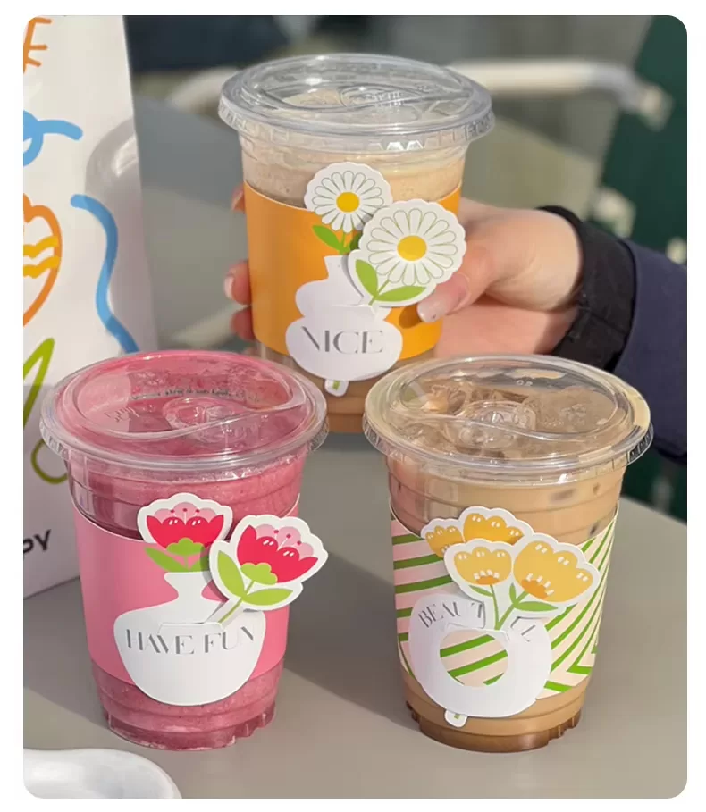 Custom Printed Coffee Cup Sleeve – Disposable Kraft Insulated Wrap with Logo for Hot Dr... - SKU CCS15085 - UGI Packaging