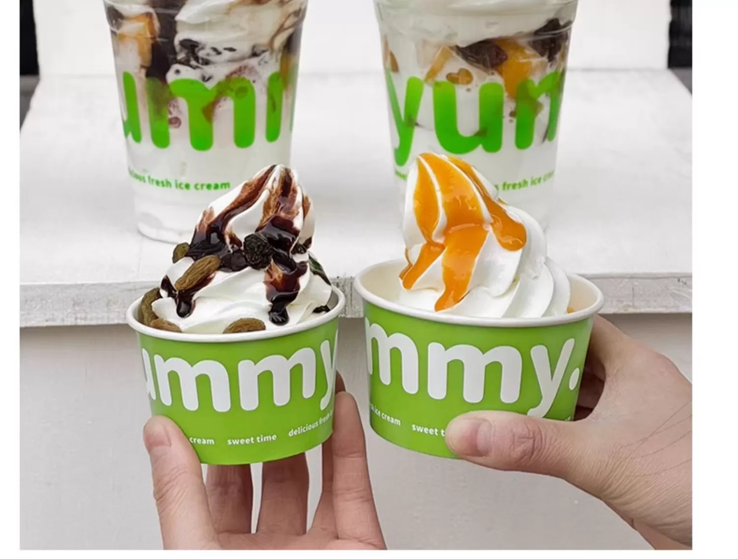 Custom Printed Disposable Ice Cream Paper Cups – Leak-Resistant Single Wall Dessert Bow... - SKU FTC01251 - UGI Packaging