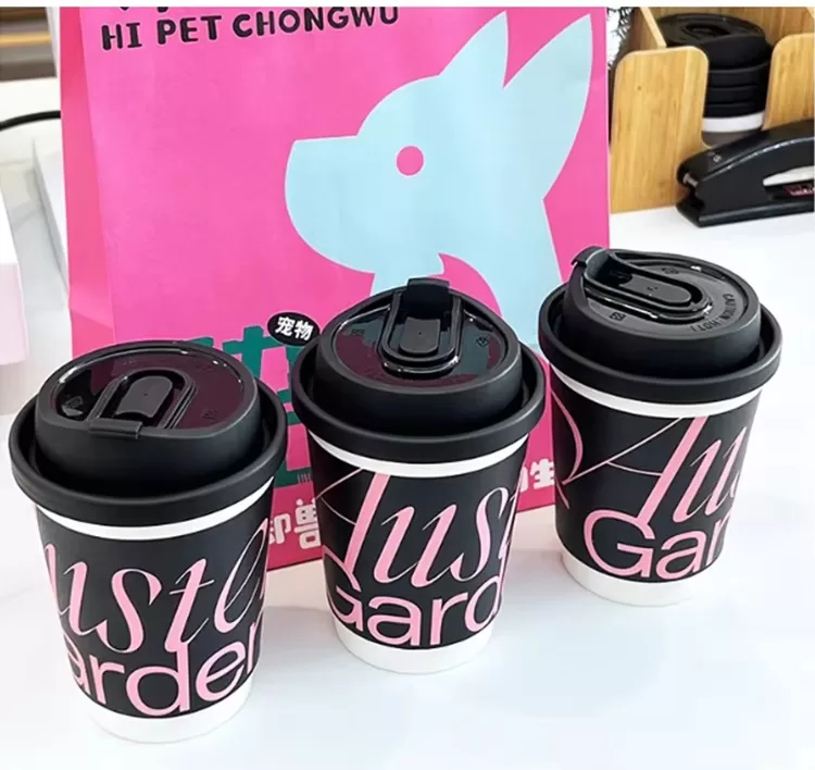 Insulated Disposable Coffee Cups with Lids – Eco-Friendly Hot Beverage Paper Cups for T... - SKU PDH22034 - UGI Packaging